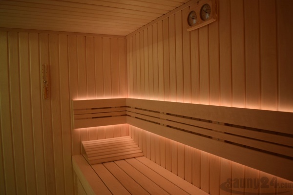sauna podświetlenie